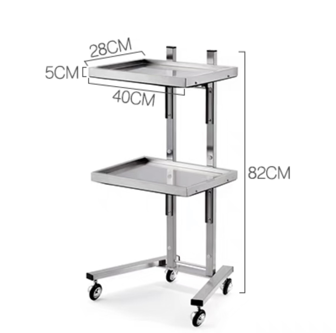 รถเข็นวางเครื่องมือ พับเก็บได้