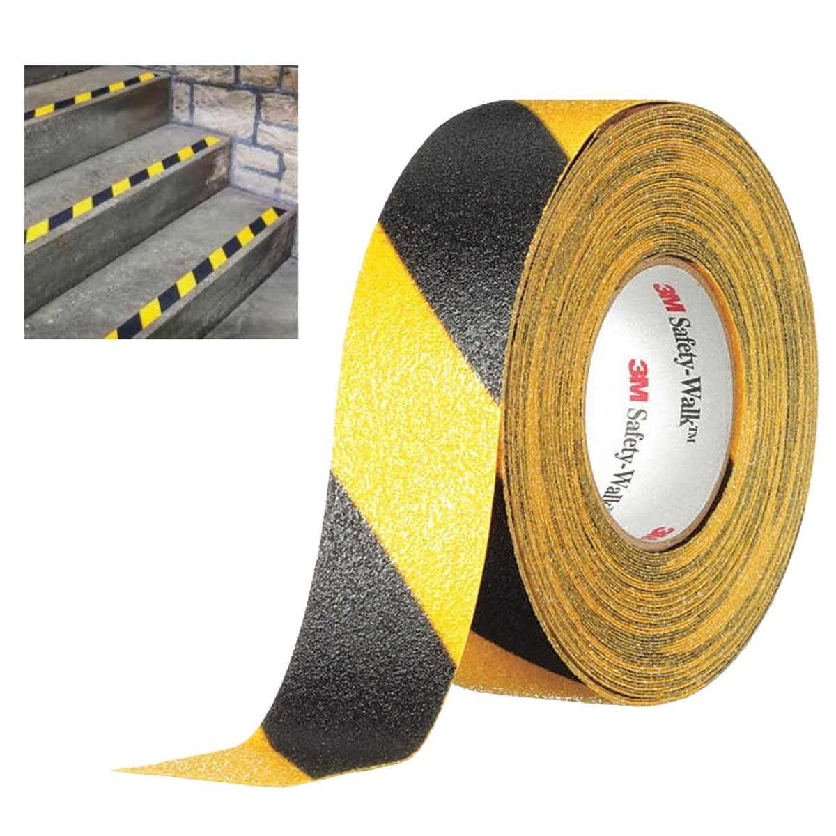 3M เทปกันลื่น สีเหลือง-ดำ 613 2"x60FT