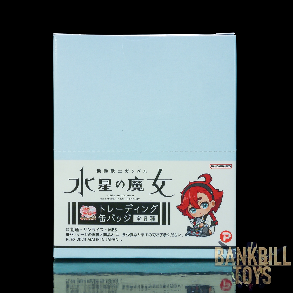 กันดั้ม Plex Trading Can Badge Mobile Suit Gundam: The Witch from Mercury GyuGyutto Box [8 Packs]