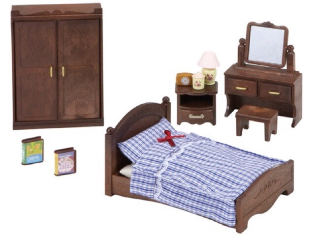 เฟอร์นิเจอร์ห้องนอนใหญ่สุดคลาสสิก ซิลวาเนียนแท้ Master Bedroom Set : Sylvanian Families
