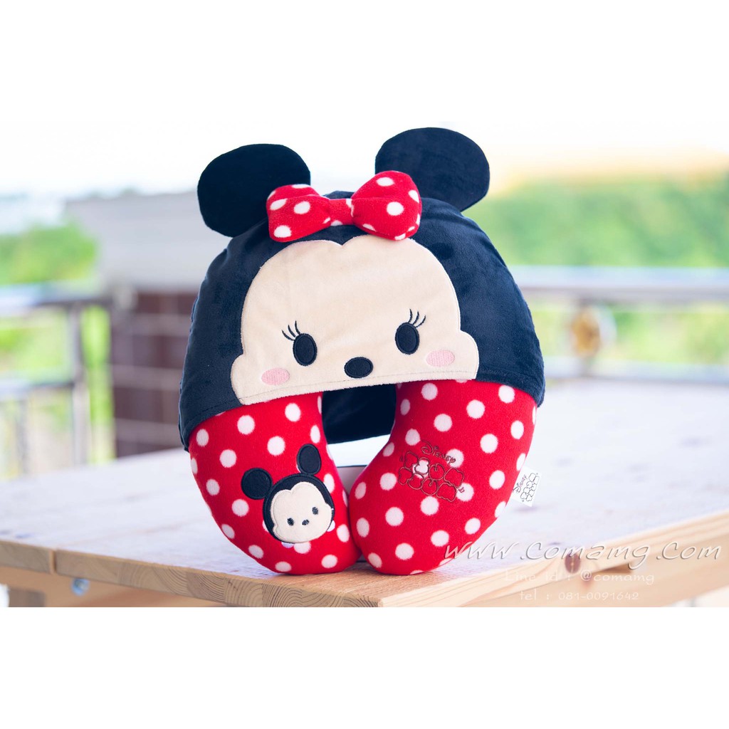 หมอนรองคอมีหมวก มิกกี้&มินนี่ (mickey&Minnie Mouse)