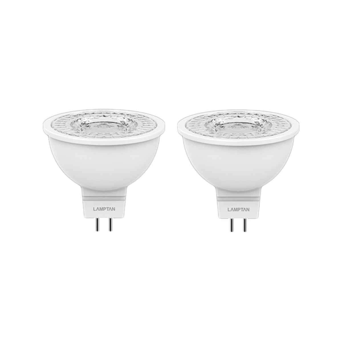 LAMPTAN LED MR 16 220V แพ็คคู่ (ราคาต่อคู่) 5W (WW)