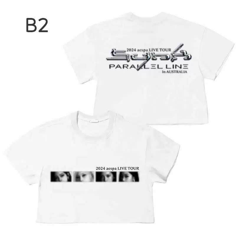 เสื้อยืด Aespa : 2024 Aespa LIVE TOUR - SYNK : Parallel Line
