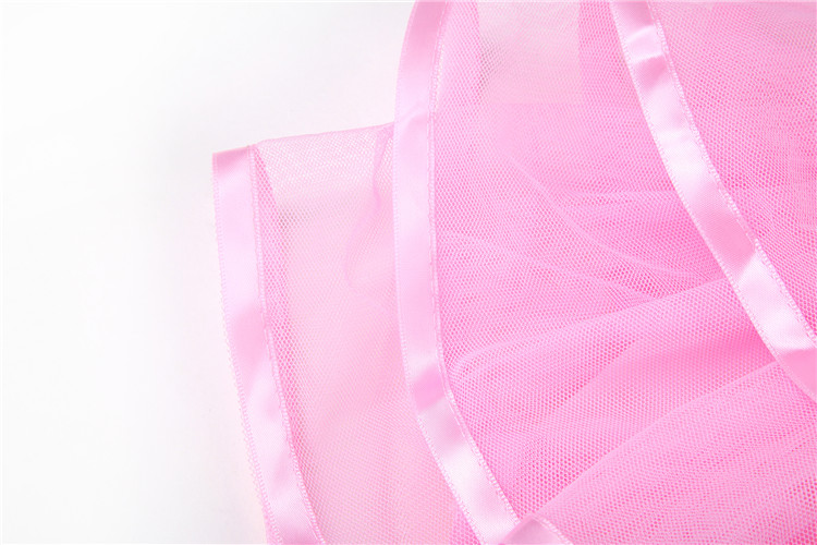 PSk1011 กระโปรงสีชมพู ฟูหลายชั้น พลิ้ว สีสวยหวานเหมือนแบบ