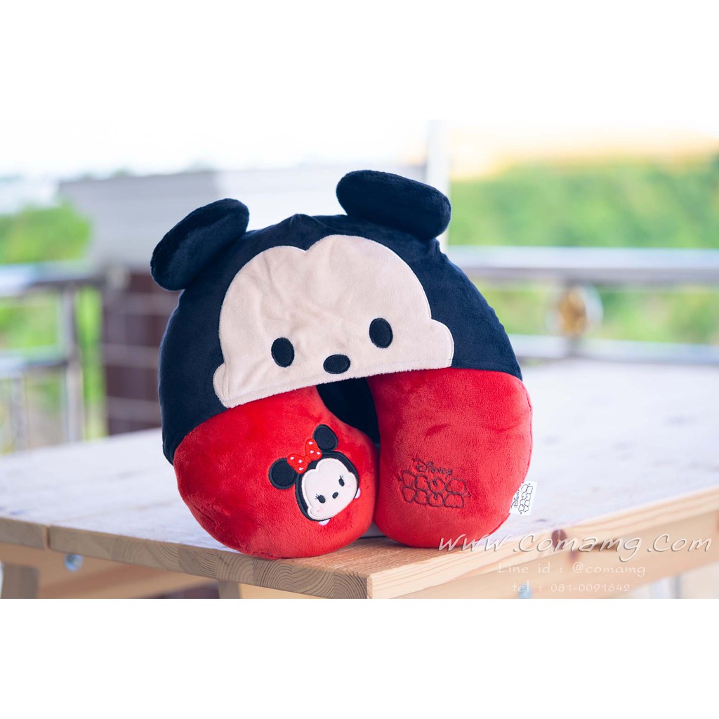 หมอนรองคอมีหมวก มิกกี้&มินนี่ (mickey&Minnie Mouse)