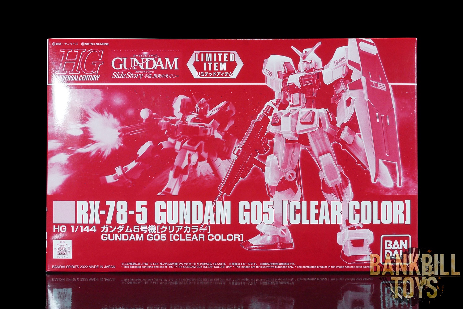 กันดั้ม Bandai Spirits Gunpla Bandai Spirits Hobby Exhibition & Gundam Docks at Thailand Limited HGUC 1/144 RX-78-5 Gundam G05 [Clear Color]