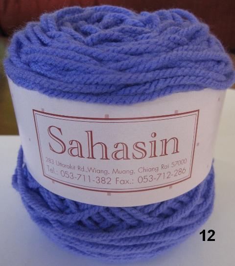 ไหมพรมสหสิน (ผลิตเอง) รุ่นเส้นอ้วนสีล้วน Fatty Yarn Solid