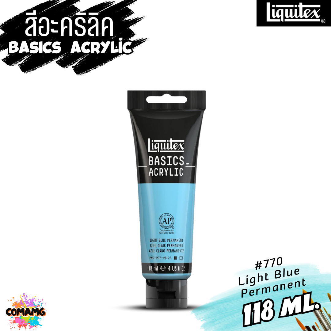 สีอะคริลิค Liquitex แบบหลอด 118มล. 72 เฉดสี สีอคริลิค BASICS Acrylic color พร้อมส่ง (ลิงค์ที่2)