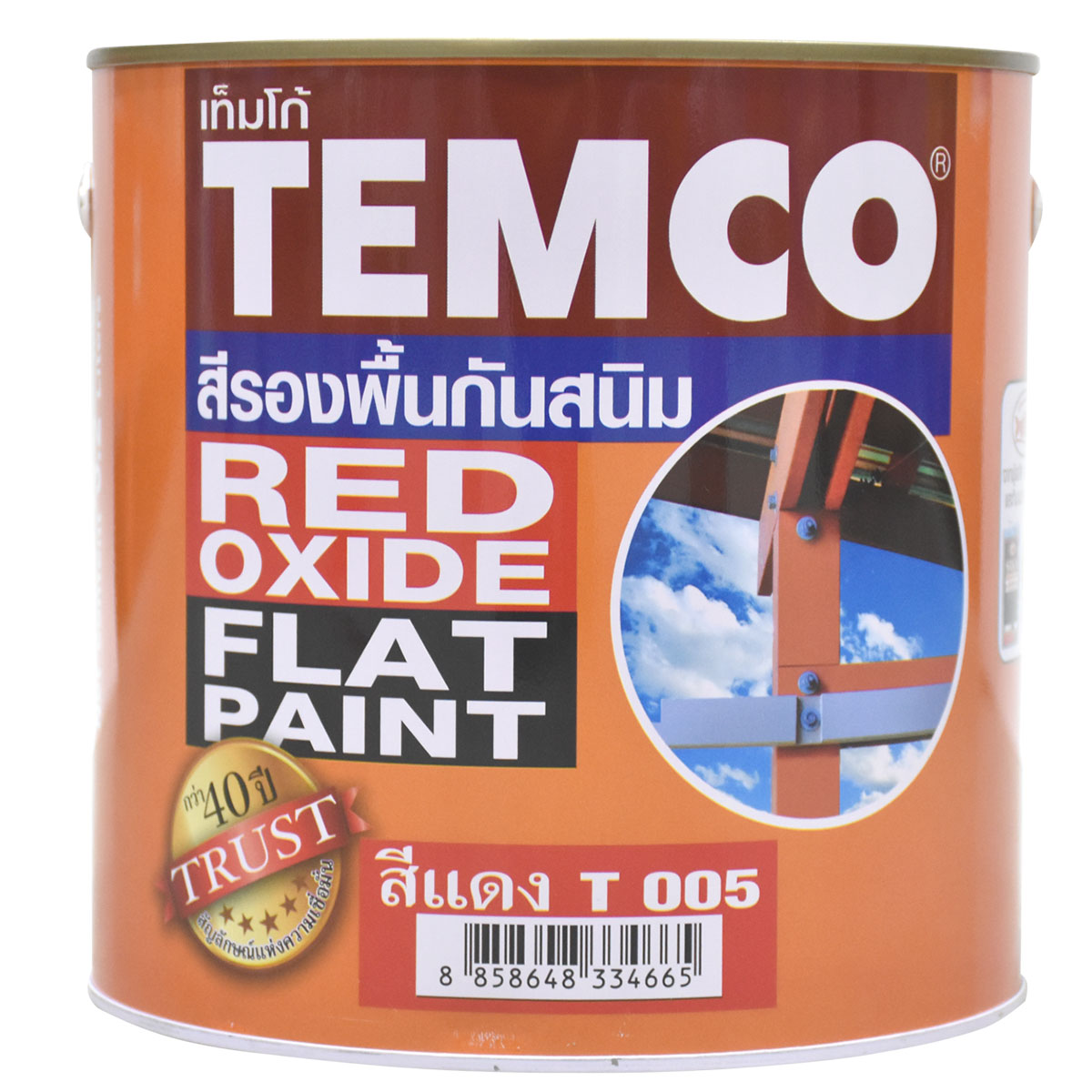 TEMCO สีกันสนิม สีแดง (3ลิตร)