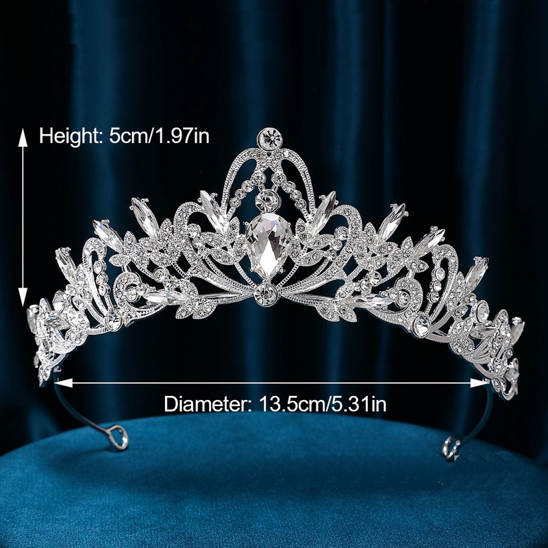 As2328- พร้อมส่งจากไทย มงกุฎเพชรประดับมุก แวววาว สวยสุดหรูดูแพงเหมือนแบบ เด็กโต-ผู้ใหญ่ ดัดปรับขนาดได้เล็กน้อย