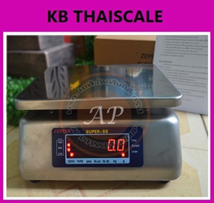 ตาชั่งดิจิตอล เครื่องชั่งกันน้ำ ตาชั่งกันน้ำ เครื่องชั่งสแตนเลส 3Kg ความละเอียด0.5g Waterproof Digital Scale New 3Kg/0.5G (SUPER-SS) ผ่านการตรวจรับรองโดยสำนักงานชั่งตวงวัด กระทรวงพาณิชย์