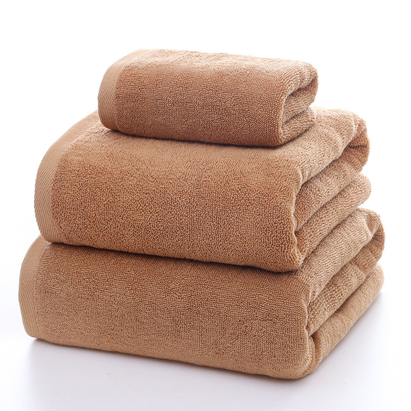 ผ้าขนหนูเช็ดตัวสีเบจ Cotton100% ผ้าขนหนูเกรดโรงแรม