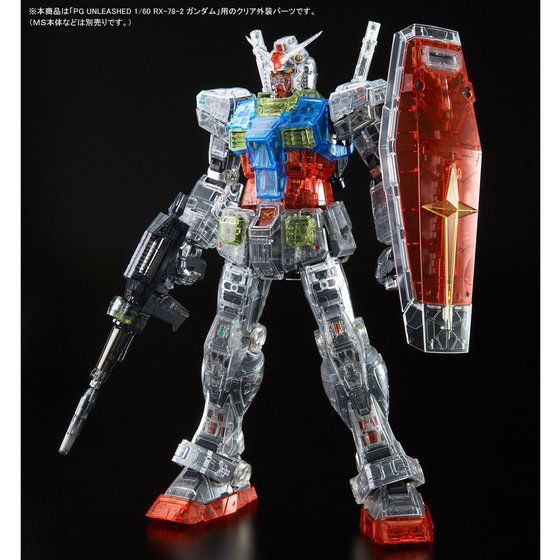 เปิดรับPreorder มัดจำ 700 บาท P-bandai Clear Color Body Part for PG UNLEASHED RX-78-2 Gundam โมเดลประกอบ *เฉพาะพาสเกาะครับ **