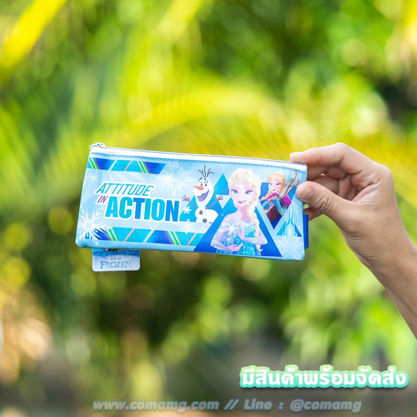 กระเป๋าใส่ดินสอลายเอลซ่าอันนา(Frozen) ทรงแบน ลิขสิทธิ์แท้