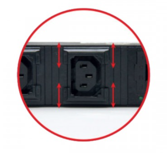 PDU 20 C13 Outlet (Circuit Breaker 32A +V-A+ Power Plug 32A) รางไฟที่มี C13 และปลั๊กเพาเวอร์ และ Volt-Amp