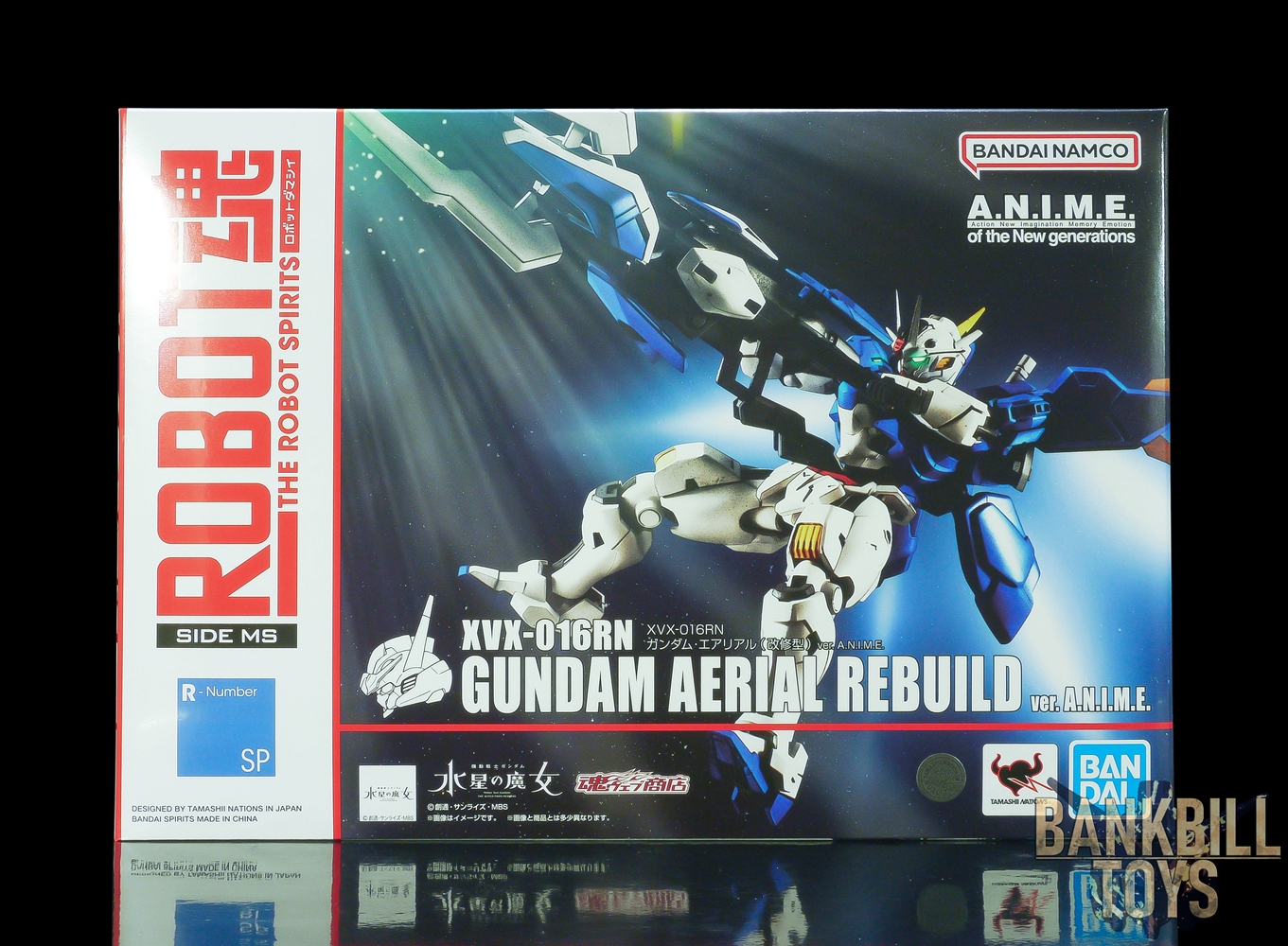 กันดั้ม Bandai Spirits Premium Bandai Tamashii Web Shop Limited The Robot Spirits <SIDE MS> R-SP XVX-016RN Gundam Aerial Rebuild Ver. A.N.I.M.E. + [PB Compatible Products] The Robot Spirits Gundam Aerial Rebuild Ver. A.N.I.M.E. Replacement Parts