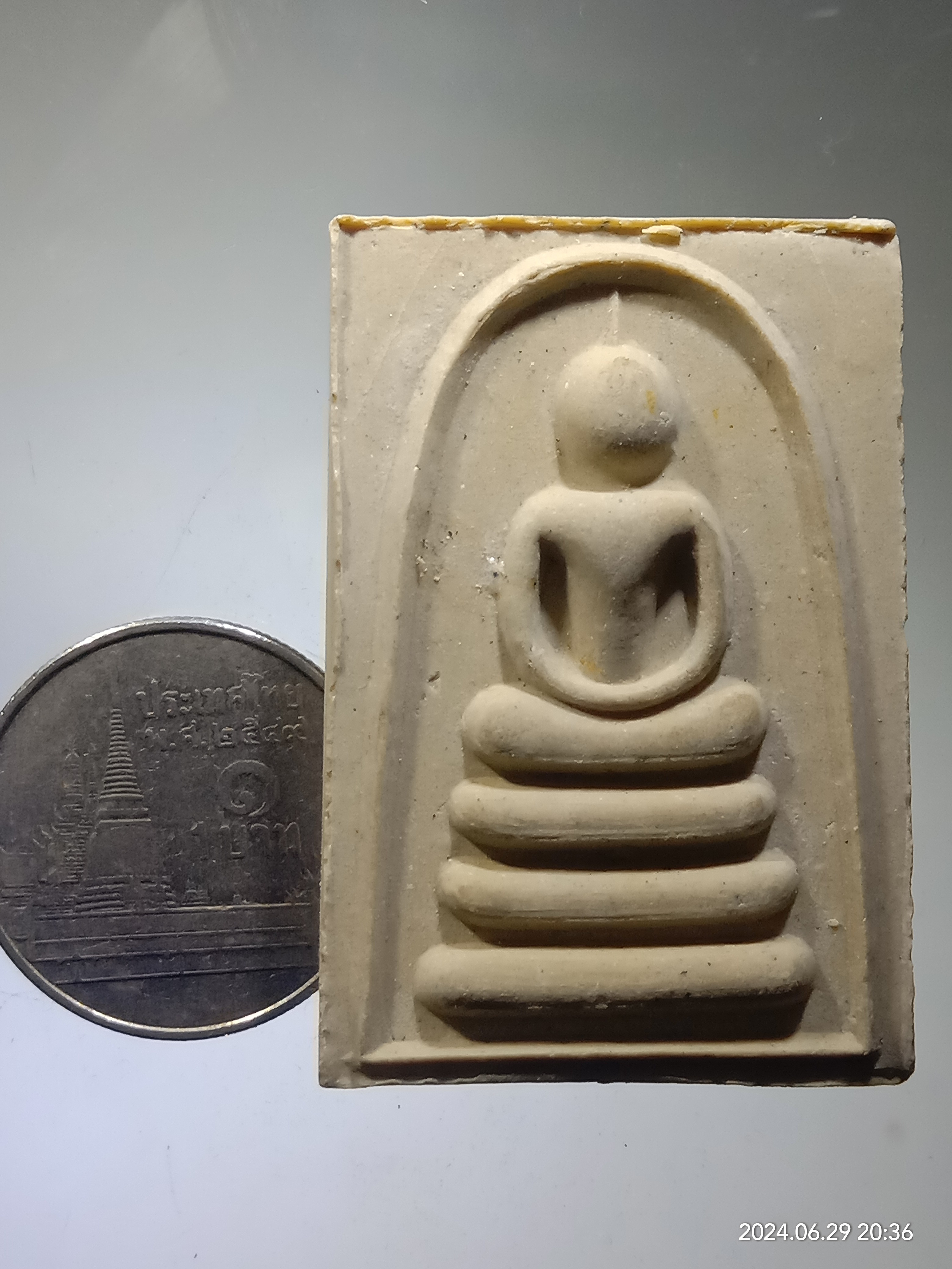 รหัสสินค้า พระสมเด็จ วัดต่างๆ 007 สมเด็จเนื้อผง หลังรูปเหมือนหันข้าง หลวงพ่อแพ วัดพิกุลทอง จังหวัดสิงห์บุรี