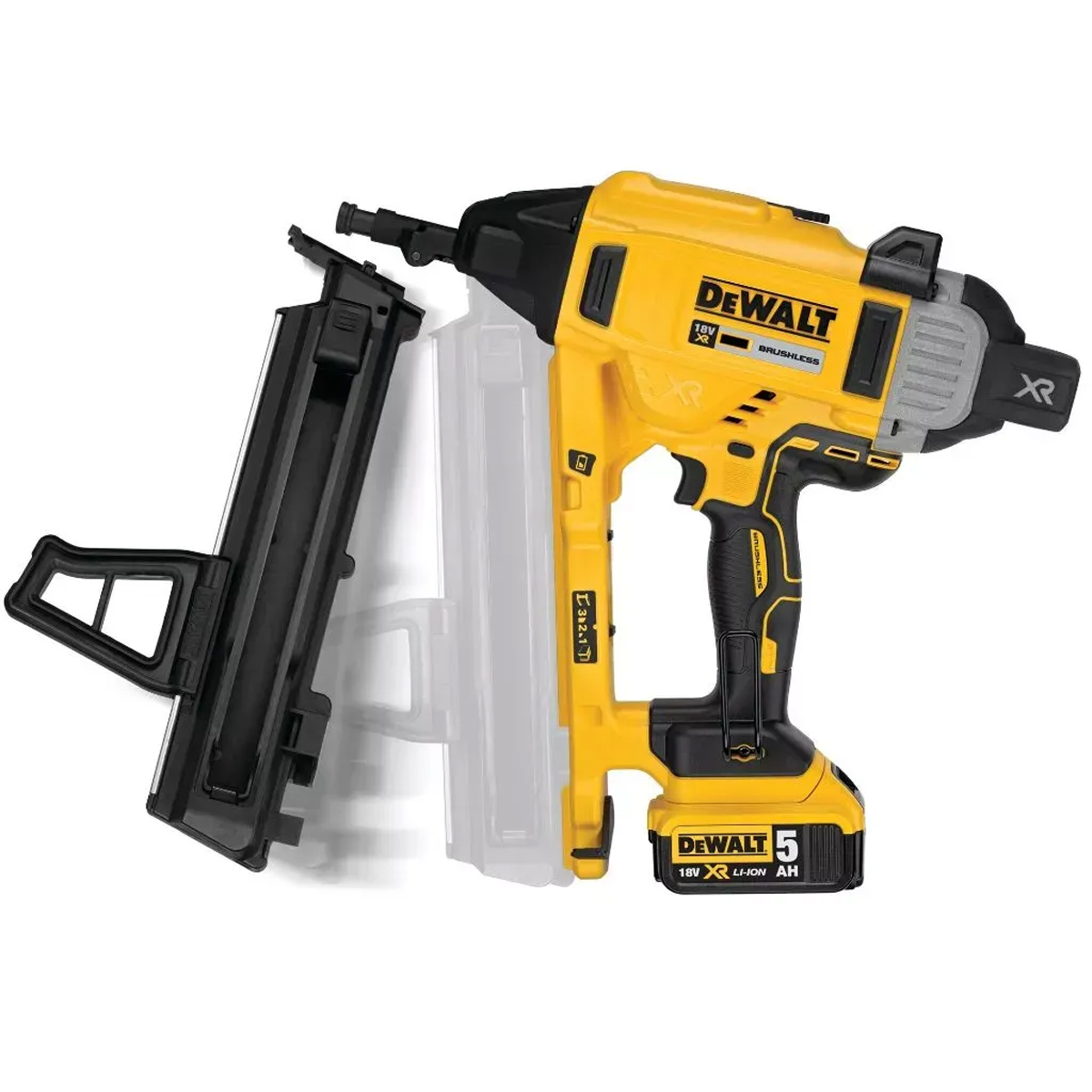 DEWALT เครื่องยิงตะปูคอนกรีตไร้สาย 18V(20V Max) [DCN890N-XJ]
