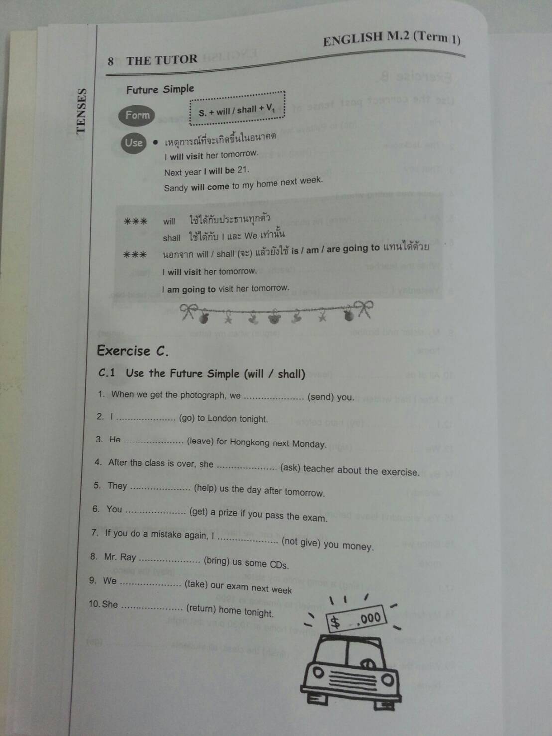 หนังสือเรียนพิเศษ English M.2 ของ The tutor