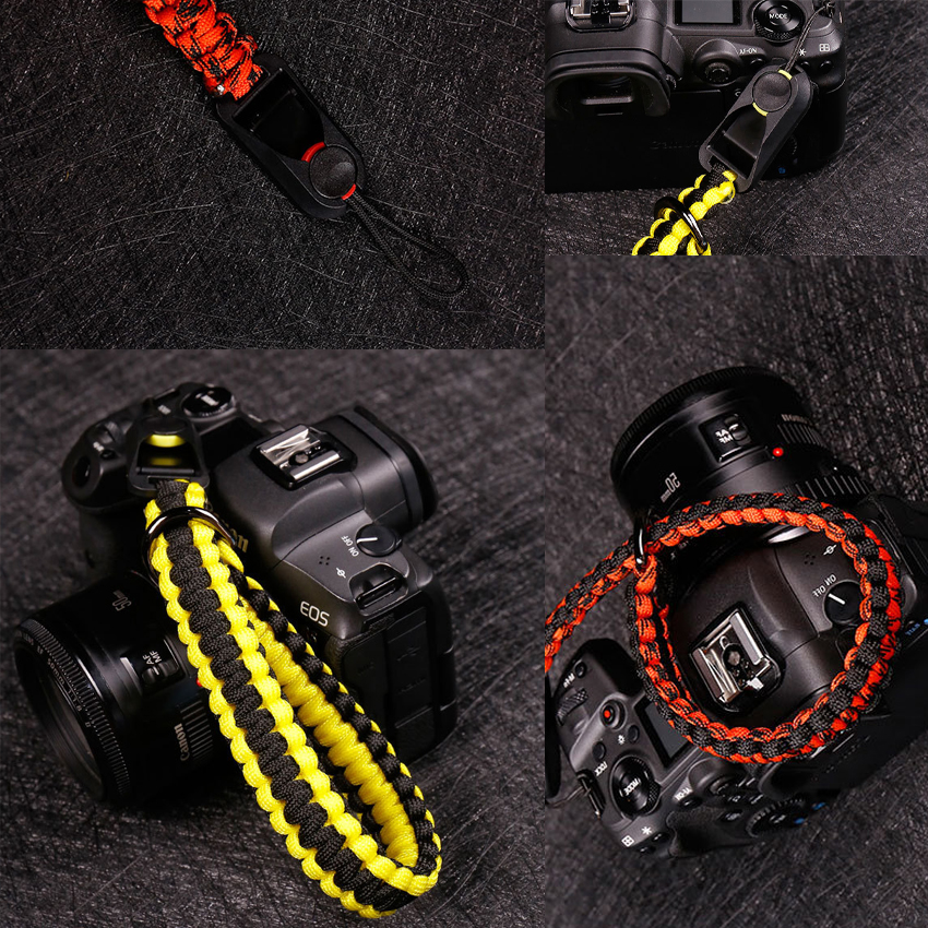 สายคล้องกล้อง คล้องมือ เชือกถัก สายรัดข้อมือ ลายถักB ปลายแบบPeakDesign