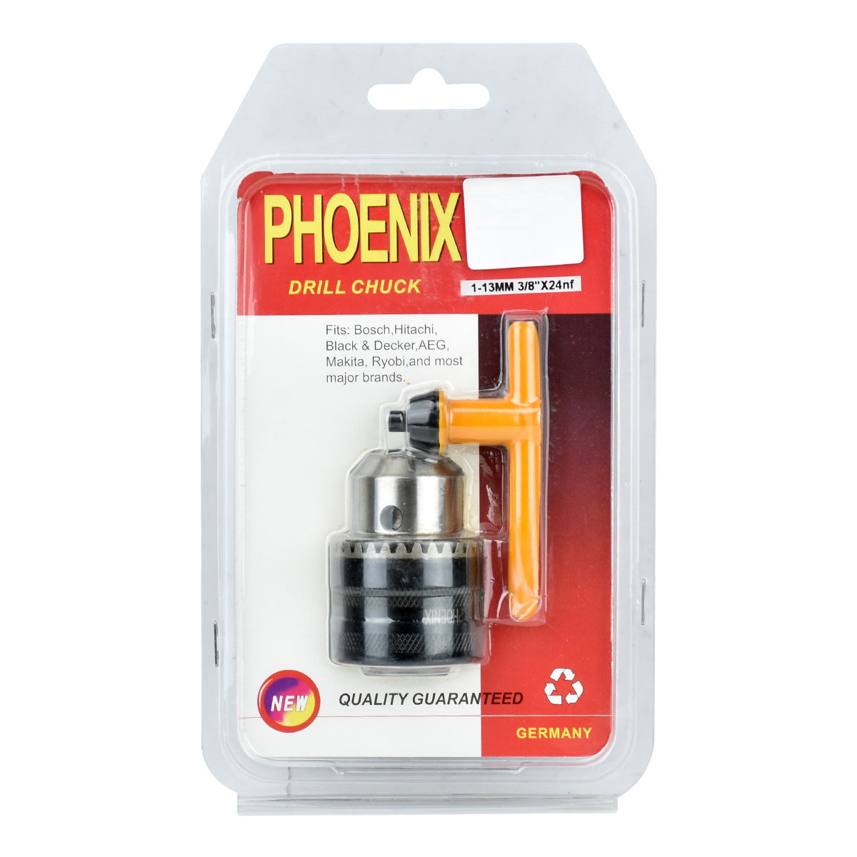 PHOENIX หัวสว่านขนาด 1/2" รูเกลียว 3/8 "x24 อัดแผง