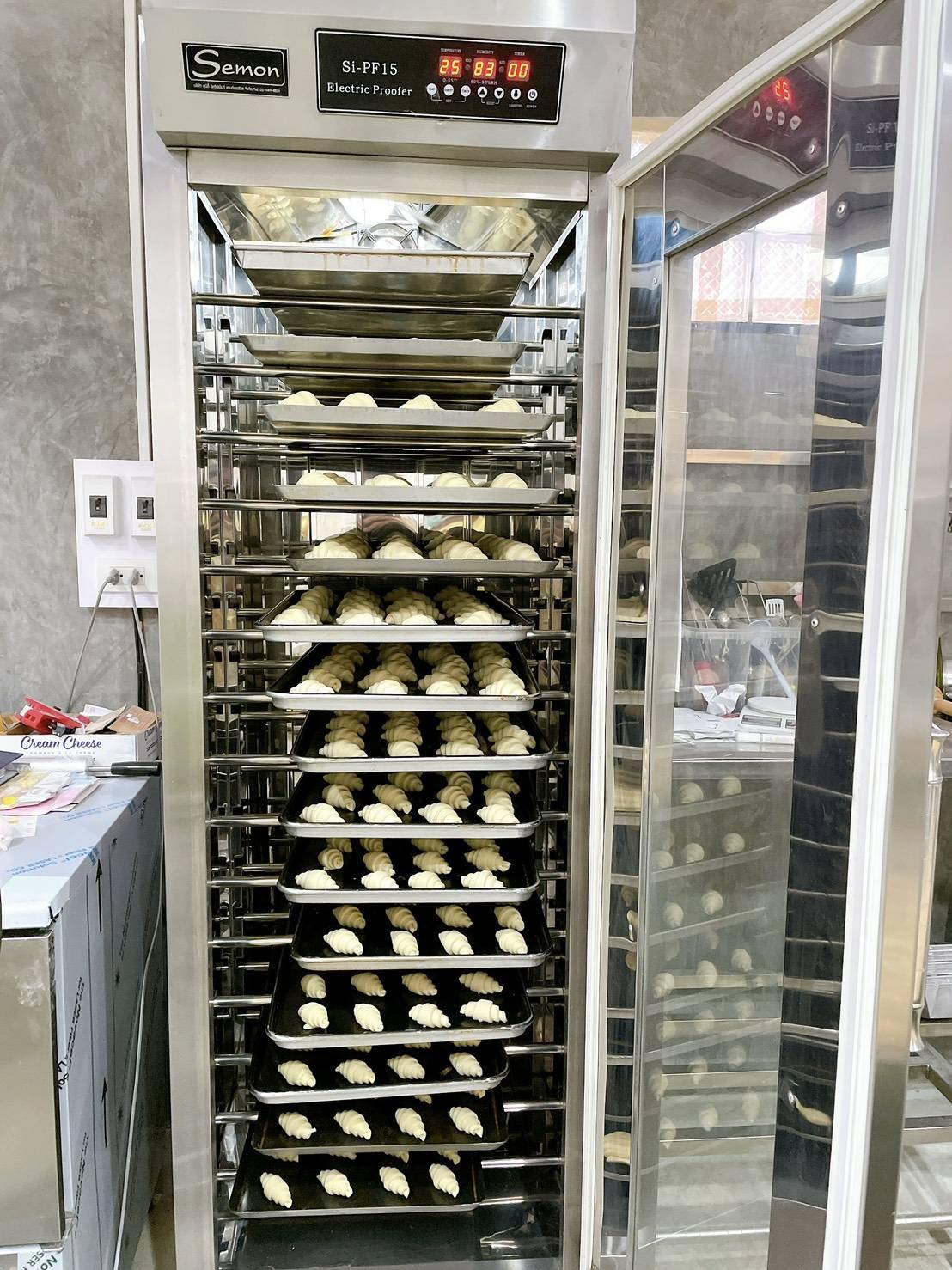 ตู้หมักแป้ง 15 ชั้น บอดี้สแตนเลส SI-PF15 แบรนด์ Semon