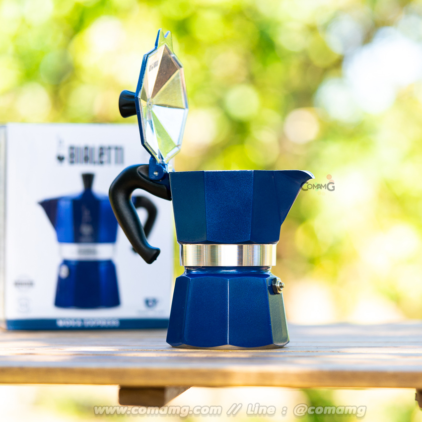 Bialetti หม้อต้มกาแฟ Moka Pot 3 Cup รุ่นพิเศษ Marocco Mint Black Red และ White ของแท้100%