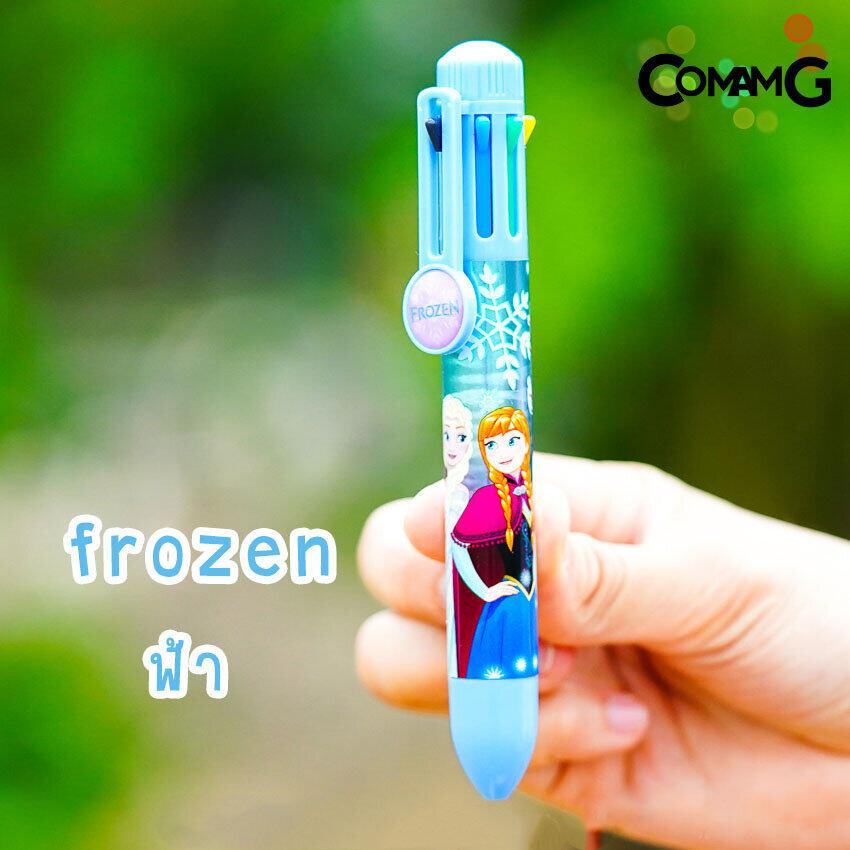 ปากกา8สี ปากกาลูกลื่น8สี ใน1แท่ง ลายการ์ตูนลิขสิทธิ์แท้