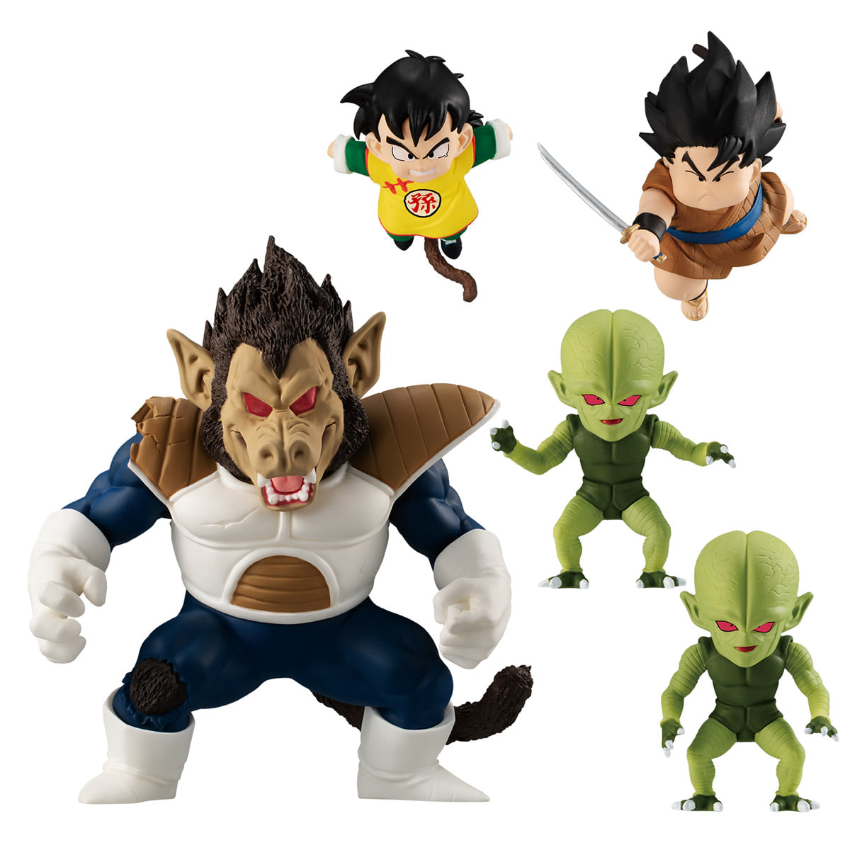 <Preorderภึง3/5/2021>เปิดรับPreorder มัดจำ400 บาท P-bandai DRAGONBALL ADVERGE MOTION GREAT APE VEGETA SET W/O GUM ได้ครบ 5แบบ