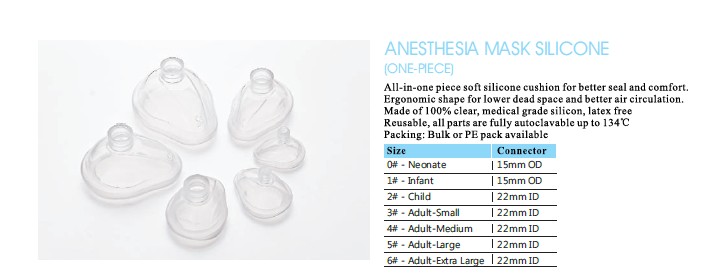 Anesthesia masks : Silicone