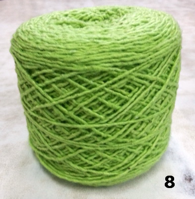 ไหมพรมฝ้ายปั่นมือ สีล้วน Spun