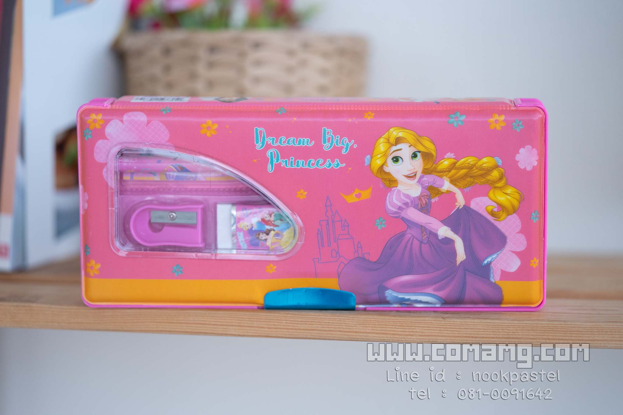 กล่องดินสอแม่เหล็กmini พร้อมชุดเครื่องเขียนลายเจ้าหญิงดิสนี่ย์ (Disney Princess) ลิขสิทธิ์แท้