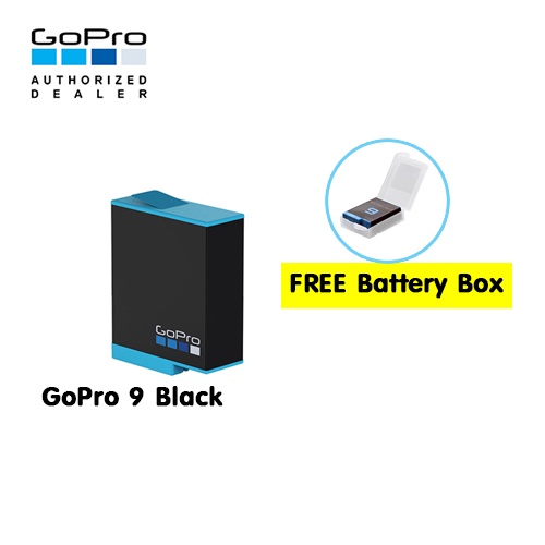GoPro 10 / 9 Battery x 2 แบตเตอร์รี่ x 2 ของโกโปรแท้ ประกันศูนย์ 1 ปี