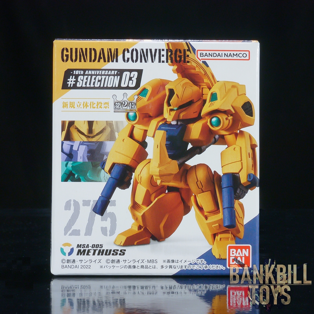 กันดั้ม Bandai Candy Toy FW Gundam Converge 10th Anniversary #Selection 03 No.275 MSA-005 Methuss