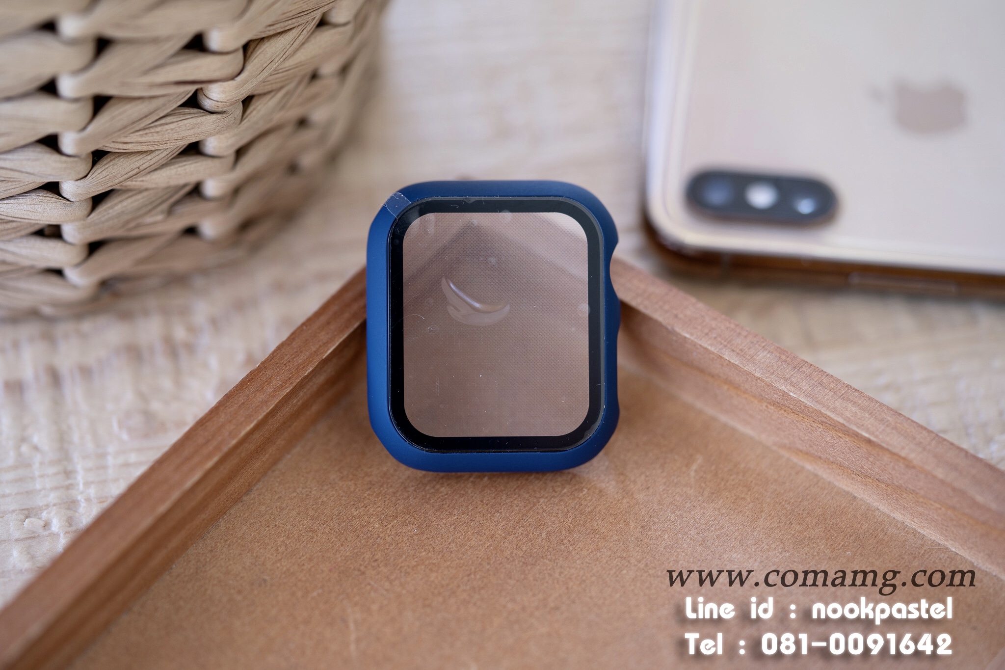 เคสฟิลม์กระจก คลุมรอบตัวคลุมรอบตัว360องศา สำหรับapple watch(ลิงค์2)