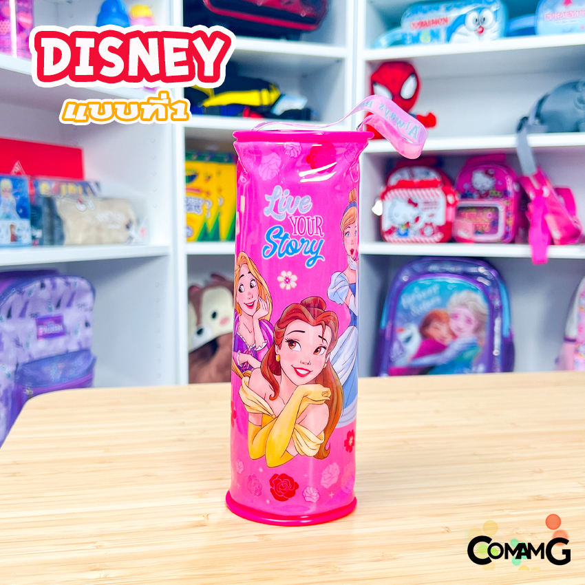 กระเป๋าดินสอ ทรงกระบอก PVC ลายการ์ตูน อเวนเจอร์ส เจ้าหญิง เบนเทน Frozen ลิขสิทธิ์แท้ พร้อมส่ง