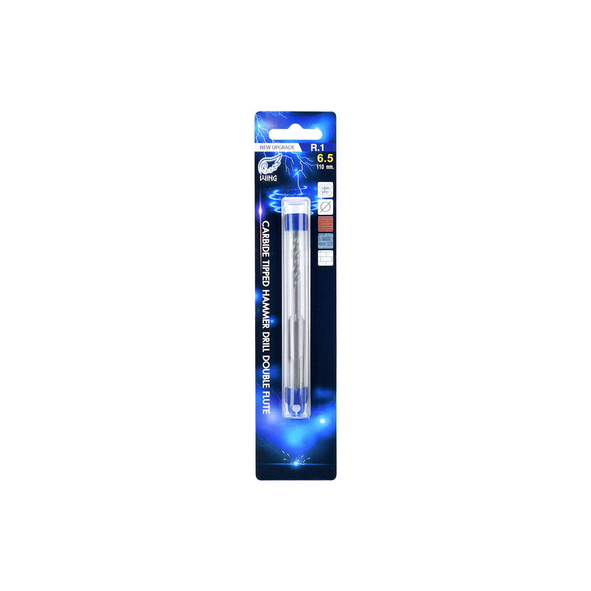 WING ดอกเจาะปูนโรตารี่ R.1#6.5*110mm.