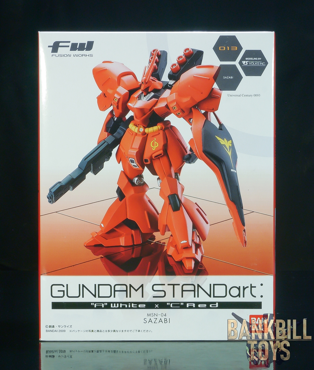 กันดั้ม Bandai Candy Toy FW Gundam STANDart: "A" White x "C" Red No.013 MSN-04 Sazabi
