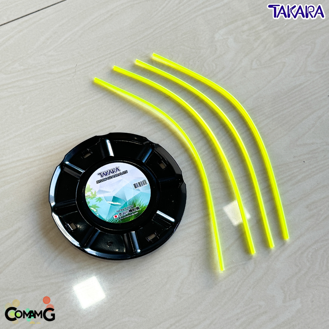 Takara จานเอ็นตัดหญ้าสีดำ พร้อมเอ็น จานเนื้อเหล็กอย่างดี