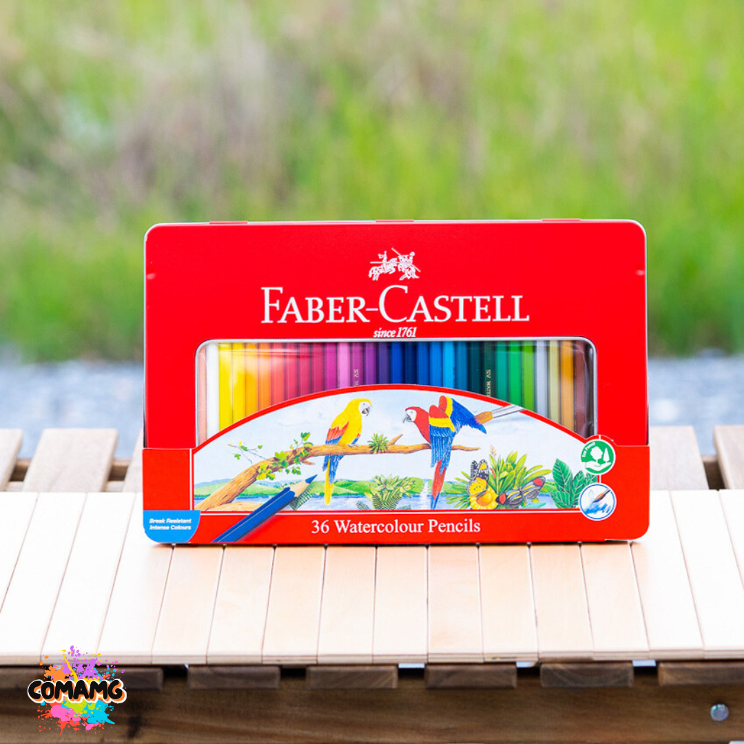 Faber Castell สีไม้นกแก้ว ระบายน้ำ ดินสอสี กล่องเหล็ก รุ่น 12,24,36,48สี พร้อมส่ง