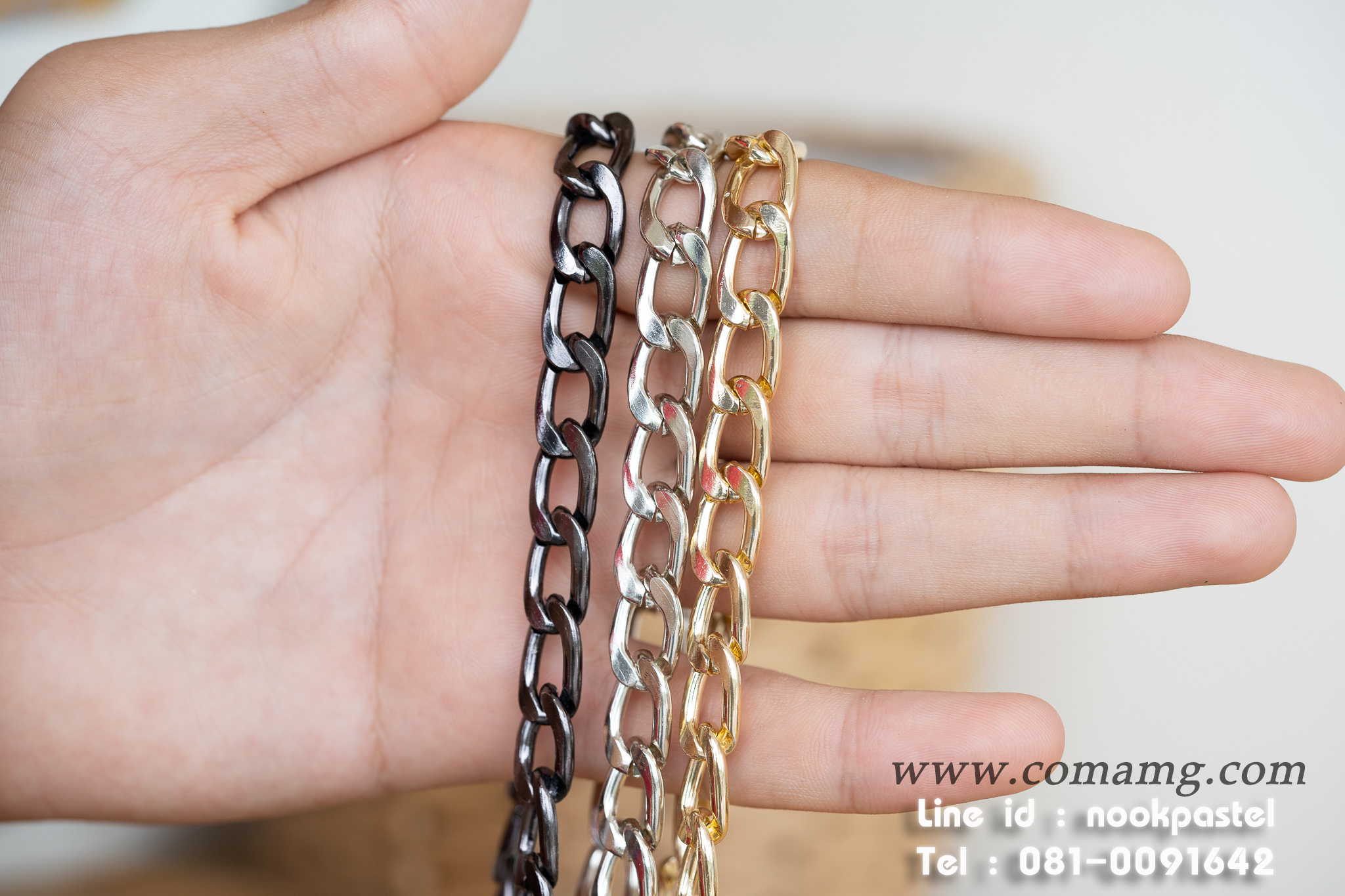 สายกระเป๋า สายโซ่ (ลายห่าง)