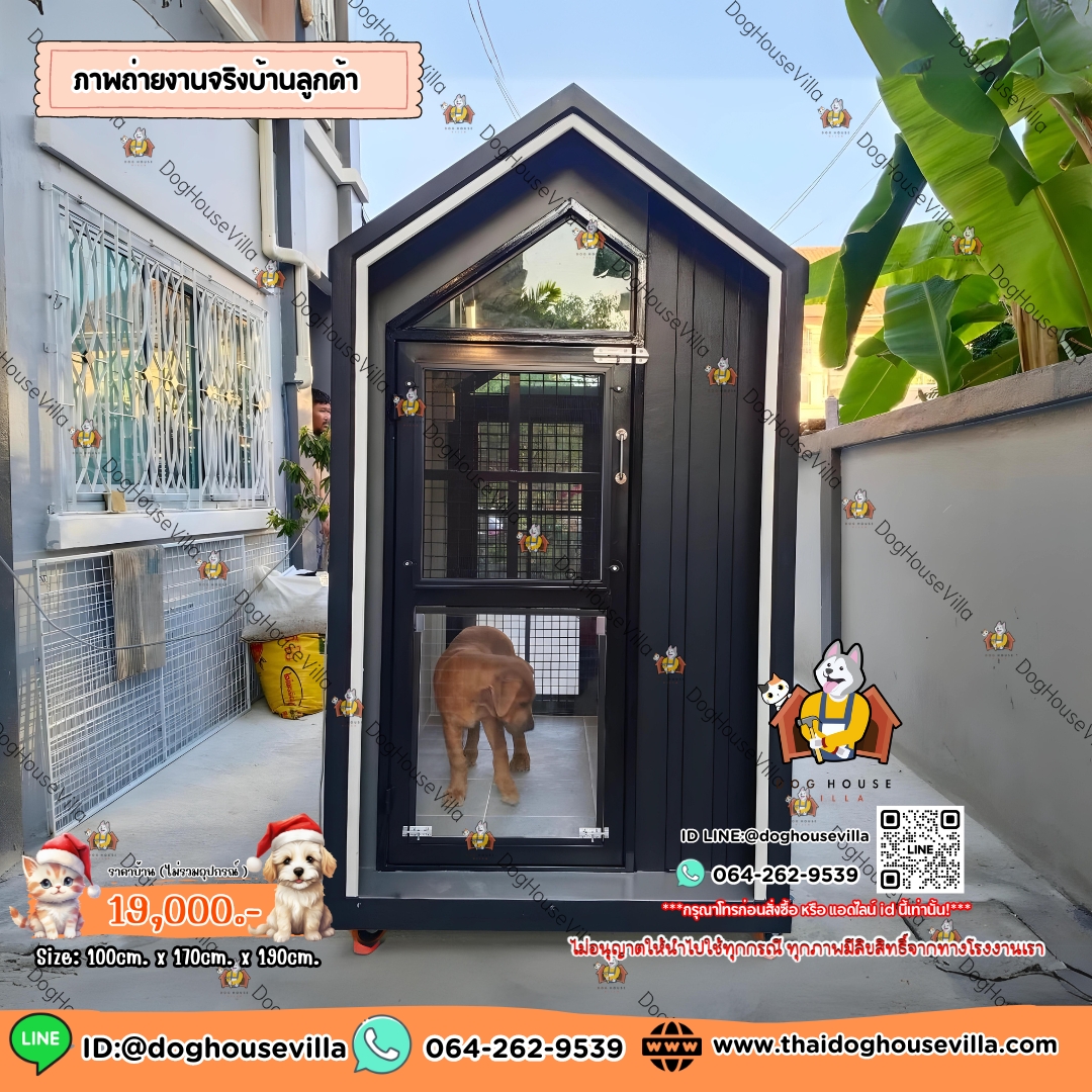 บ้านหมา บ้านแมว DogHouseVilla บ้านสุนัขกลางแจ้ง