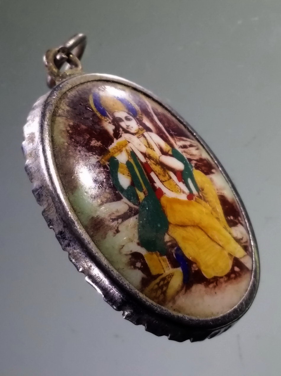 Antig Pim 483 ล็อกเก็ตพระกฤษณะ งานเก่า น่าสะสม บูชาครับ