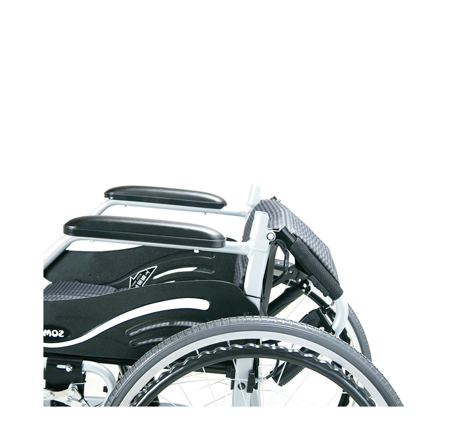 รถเข็นอลูมินัมอัลลอยด์โซม่า SOMA รุ่น SM 150.3 F24 (WheelChair SOMA 150.3 F24) ล้อหลังใหญ่ น้ำหนักเบา แข็งแรงทนทาน ของแท้ รับประกันศูนย์ไทย 1 ปี