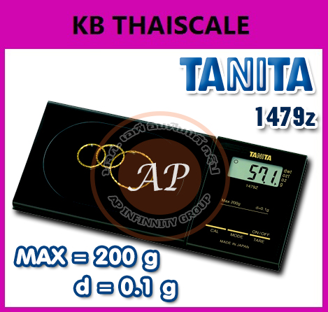 ตาชั่งดิจิตอล เครื่องชั่งดิจิตอล เครื่องชั่งแบบพกพา 200g ความละเอียด 0.1g ยี่ห้อ TANITA รุ่น 1479z