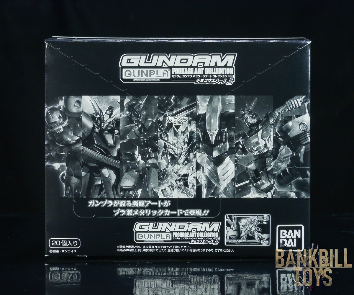 กันดั้ม Bandai Candy Toy Mobile Suit Gundam Gunpla Package Art Collection Chocolate Wafer 7 Box [20 Packs]