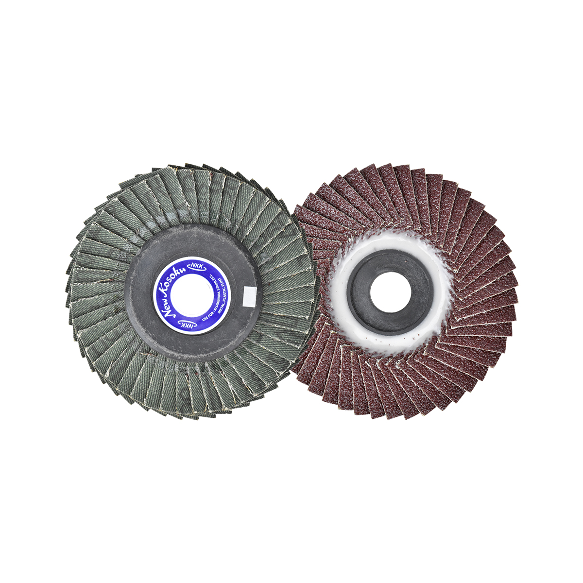 NKK จานทรายหลังอ่อน (ผ้า KMCA) C-1 FLEXIBLE FLAP DISEC ขนาด 4"x16 46P เบอร์ 80