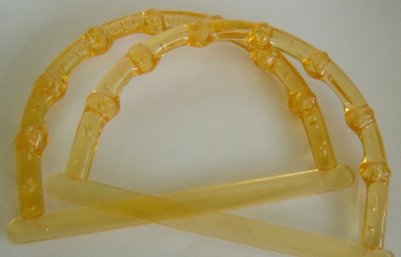 หูกระเป๋าพลาสติค ลายไม้ไผ่ Plastic Bag Handle Bamboo Style
