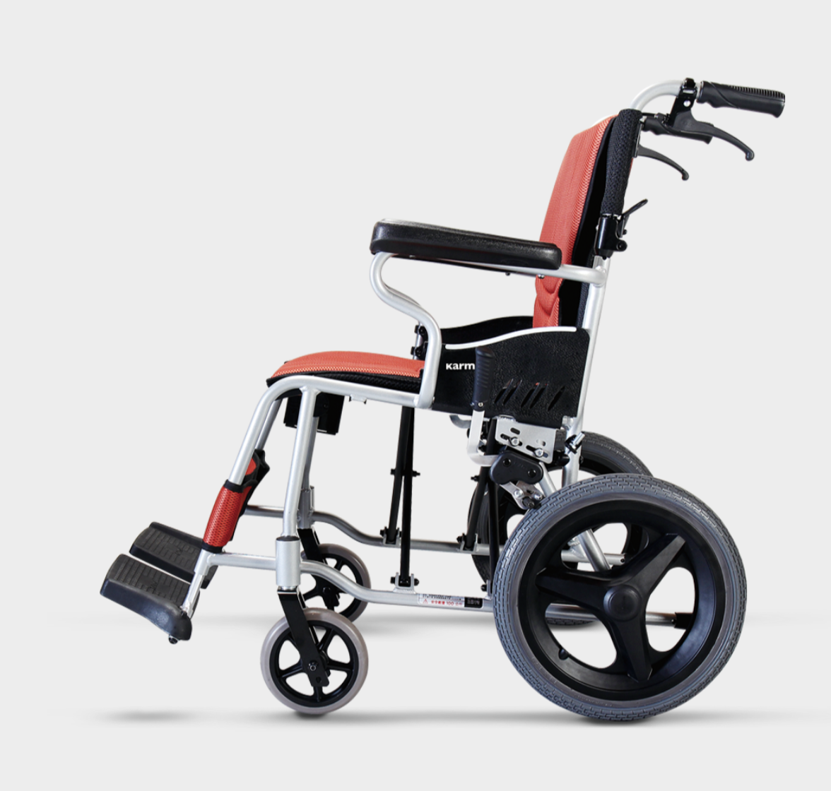 รถเข็นวีลแชร์น้ำหนักเบา อลูมินัมอัลลอยด์คาร์ม่า รุ่น S-Ergo 205 F14 (WheelChair KARMA S-Ergo 205 F14) กะทัดรัด พกพาสะดวก ของแท้ รับประกันศูนย์ไทย 5 ปี