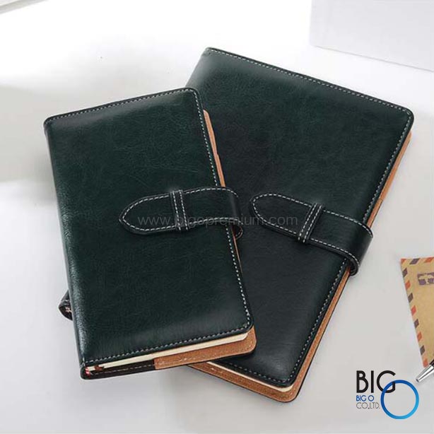 สมุดโน๊ตปกหนัง (Leather Notebook With Strap Buckle)